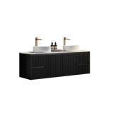 Brindabella Wall Hung PVC Cabinet 1500mm (Single/Double Bowl) (Matte Black)