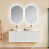 Brindabella Wall Hung PVC Cabinet 1500mm (Single/Double Bowl) (Matte White)