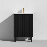 Brighton Freestanding PVC Vanity 600mm (Matte Black)