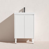 Brighton Freestanding PVC Vanity 600mm (Matte White)
