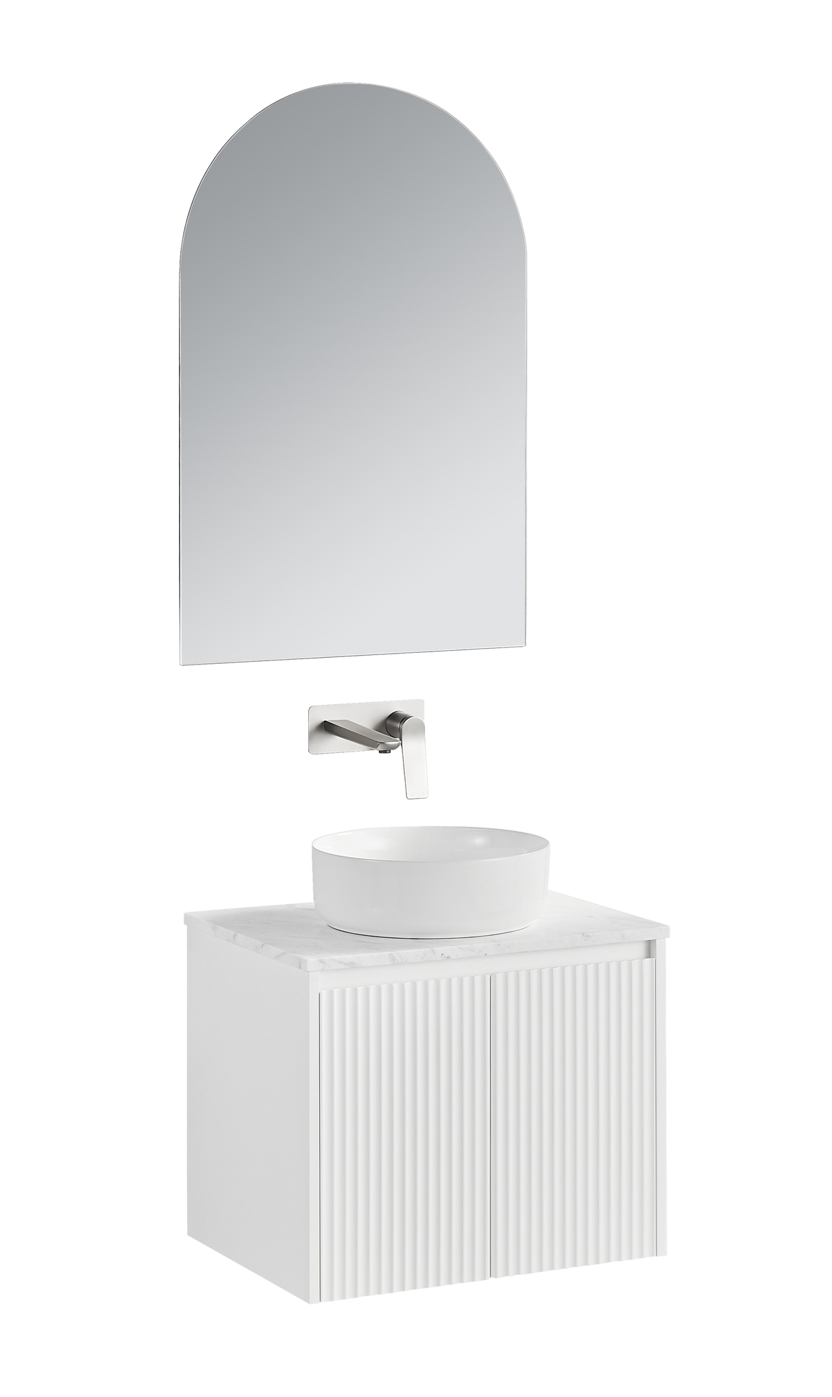 Brindabella Wall Hung PVC Cabinet 600mm (Matte White)