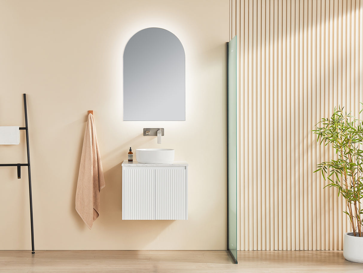 Brindabella Wall Hung PVC Cabinet 600mm (Matte White)