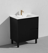 Brighton Freestanding PVC Vanity 750mm (Matte Black)