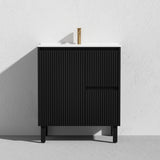 Brighton Freestanding PVC Vanity 750mm (Matte Black)