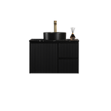 Brindabella Wall Hung PVC Cabinet 750mm (Matte Black)