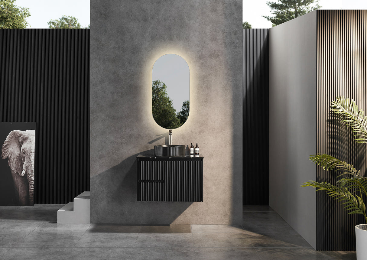 Brindabella Wall Hung PVC Cabinet 750mm (Matte Black)