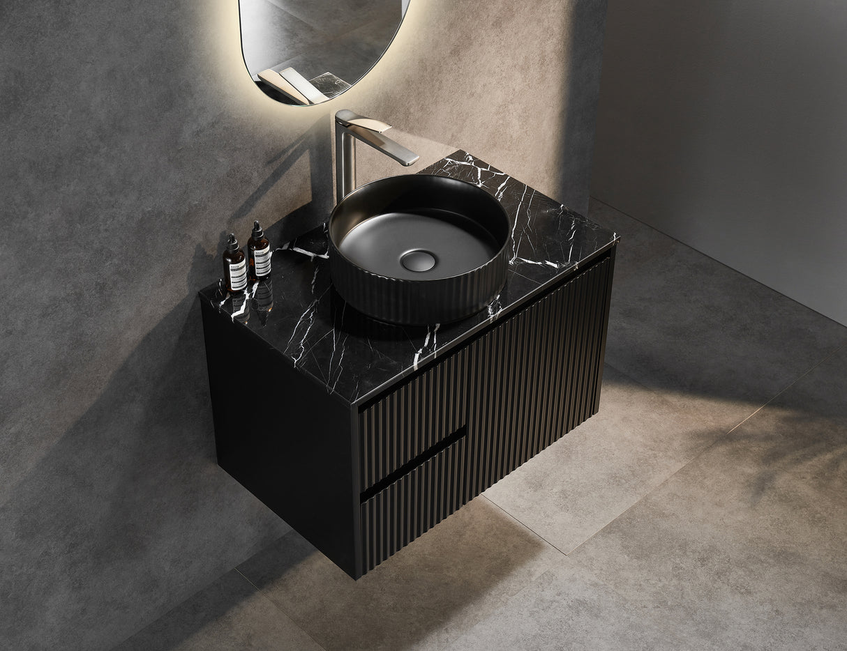 Brindabella Wall Hung PVC Cabinet 750mm (Matte Black)