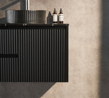 Brindabella Wall Hung PVC Cabinet 750mm (Matte Black)