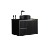 Brindabella Wall Hung PVC Cabinet 750mm (Matte Black)