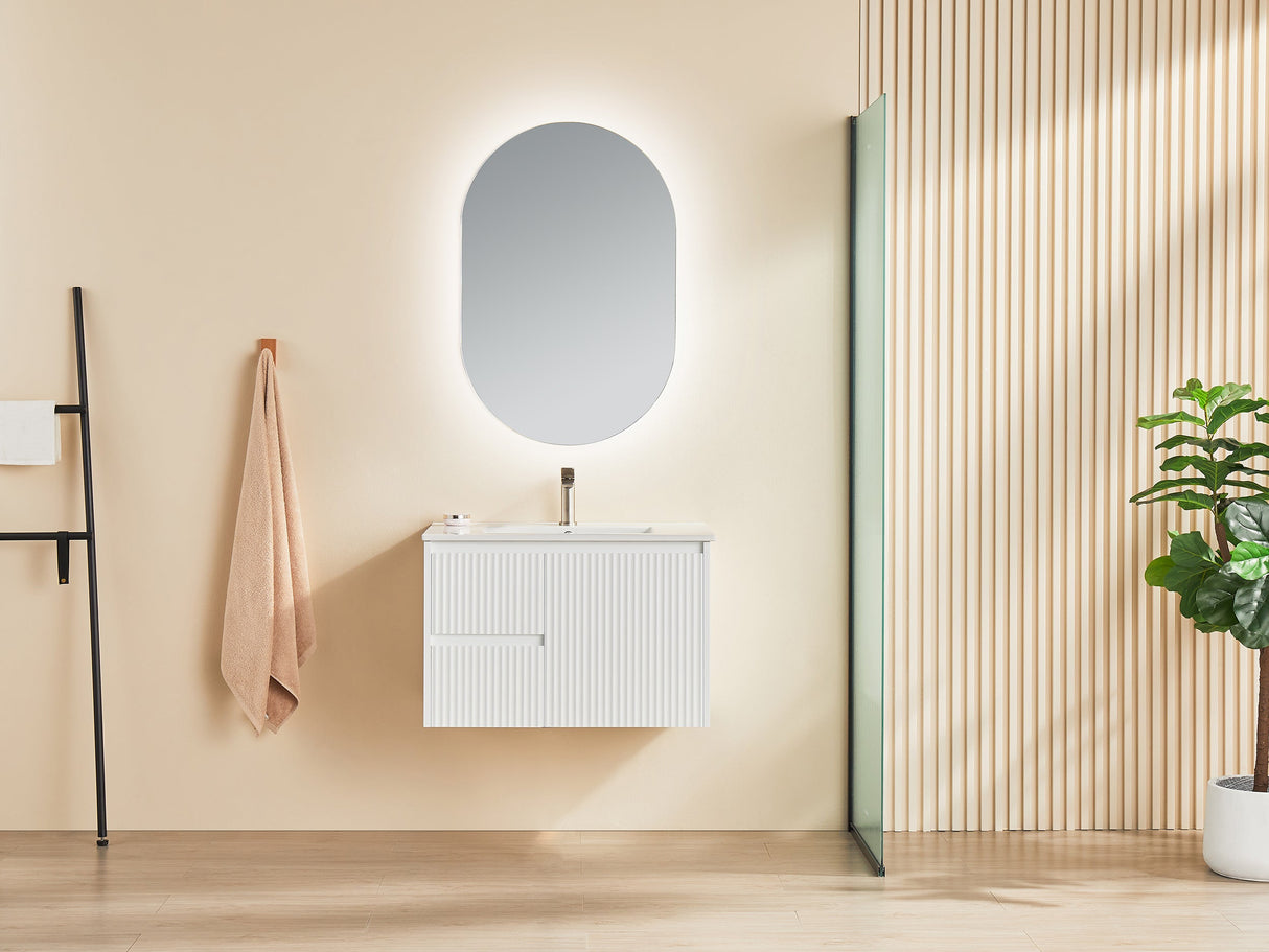 Brindabella Wall Hung PVC Cabinet 750mm (Matte White)