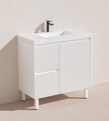Brighton Freestanding PVC Vanity 900mm (Matte White)