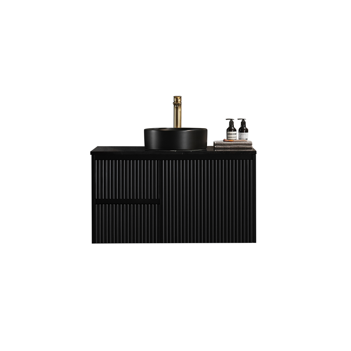 Brindabella Wall Hung PVC Cabinet 900mm (Matte Black)
