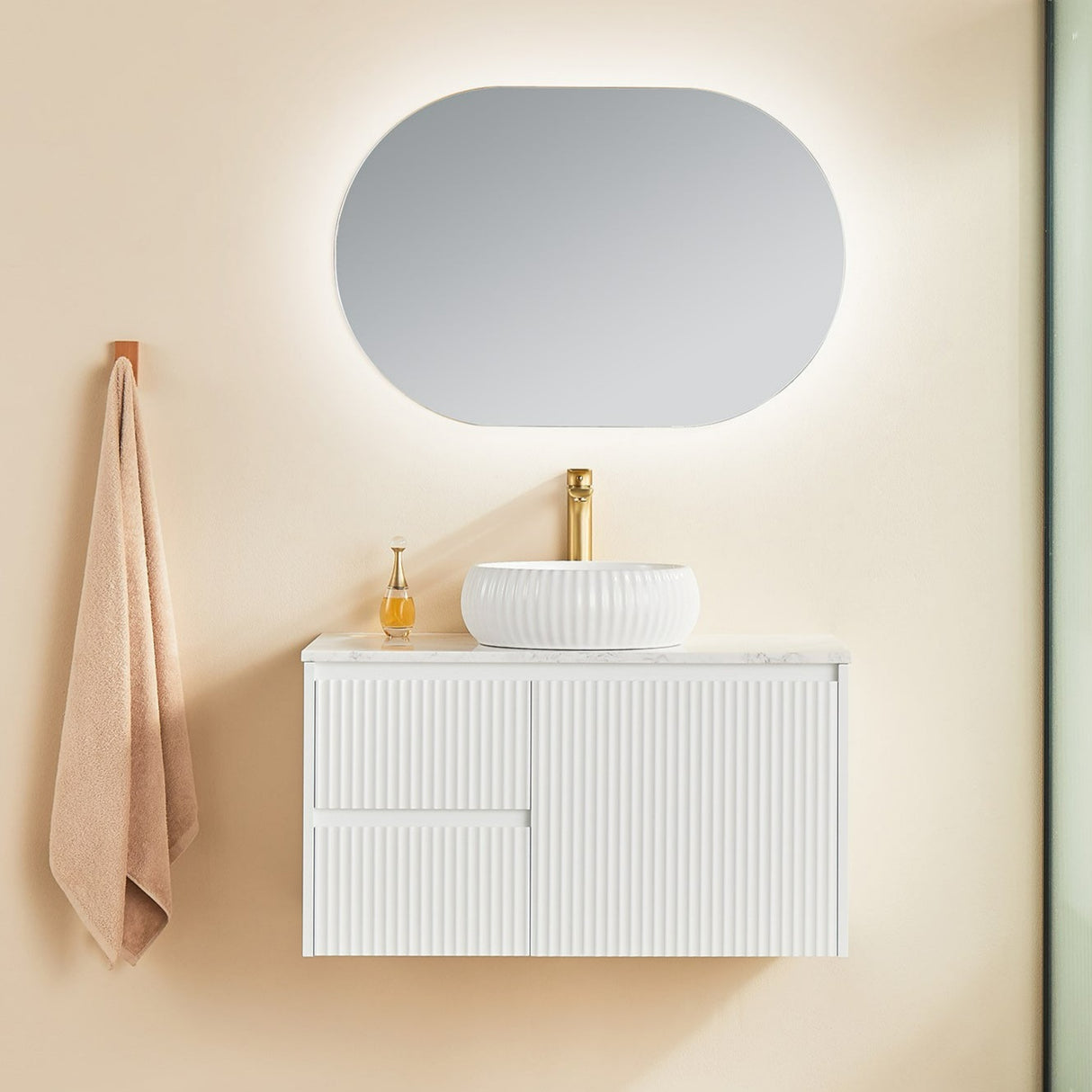 Brindabella Wall Hung PVC Cabinet 900mm (Matte White)