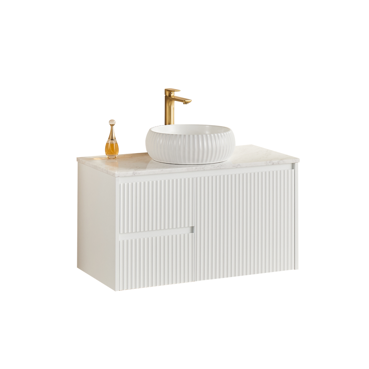 Brindabella Wall Hung PVC Cabinet 900mm (Matte White)