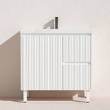 Brighton Freestanding PVC Vanity 900mm (Matte White)