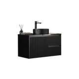 Brindabella Wall Hung PVC Cabinet 900mm (Matte Black)