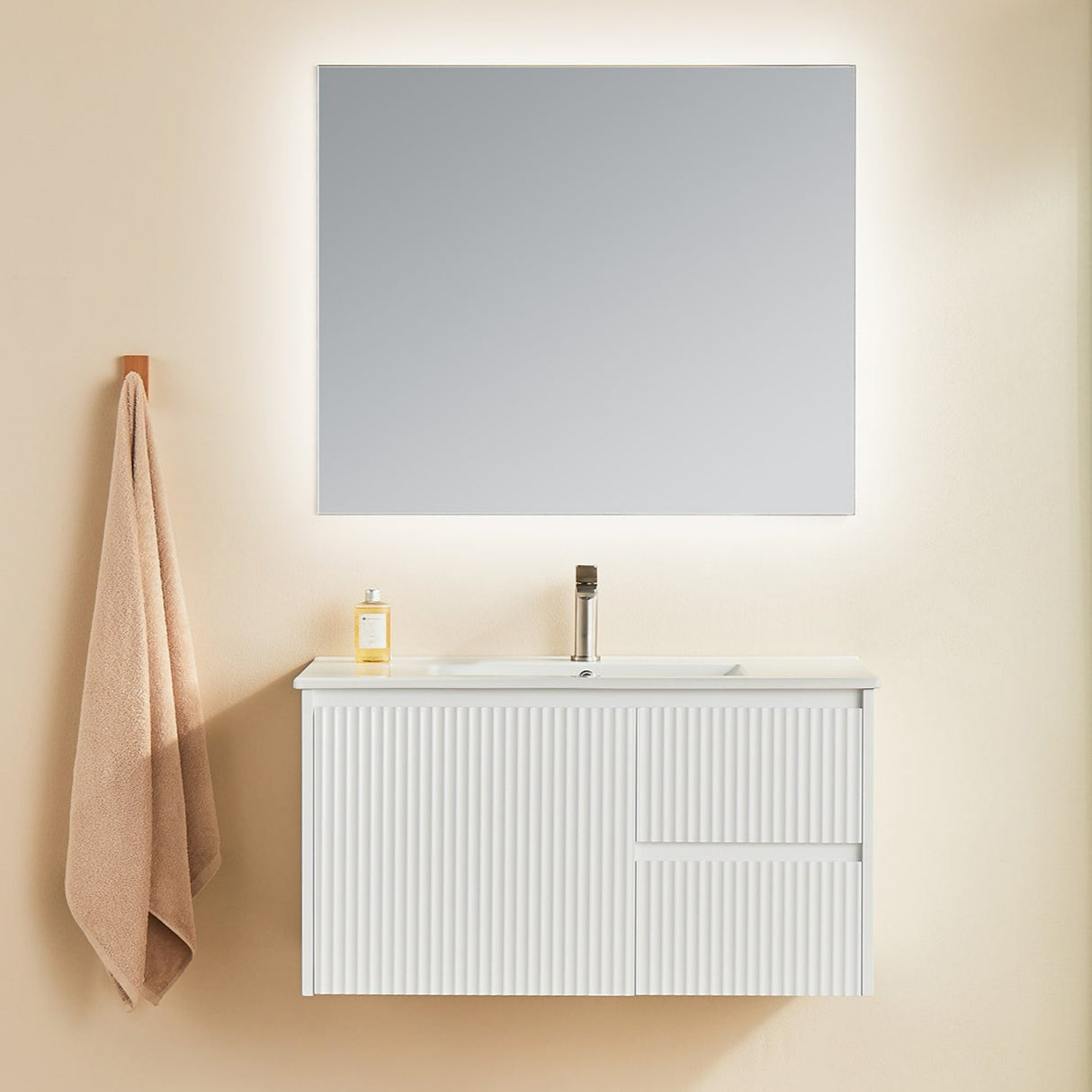 Brindabella Wall Hung PVC Cabinet 900mm (Matte White)