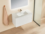Brindabella Wall Hung PVC Cabinet 900mm (Matte White)