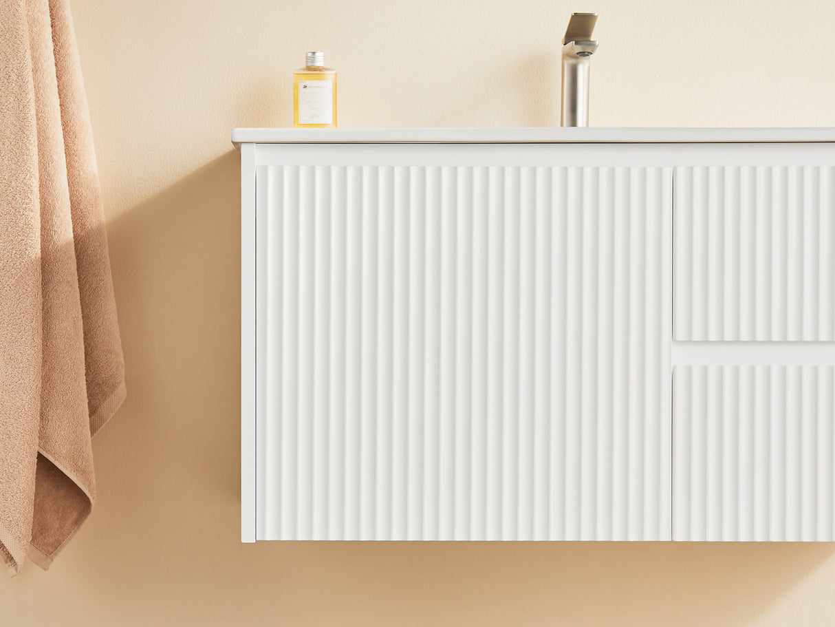 Brindabella Wall Hung PVC Cabinet 900mm (Matte White)