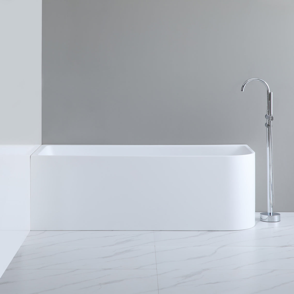 Casey Corner Back to Wall Bathtub Non-Overflow (Left Corner/ Gloss White) (1400/1500/1700mm)
