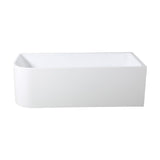 Casey Corner Back to Wall Bathtub with Non-Overflow (Right Corner/Matte White) (1500/1700mm)