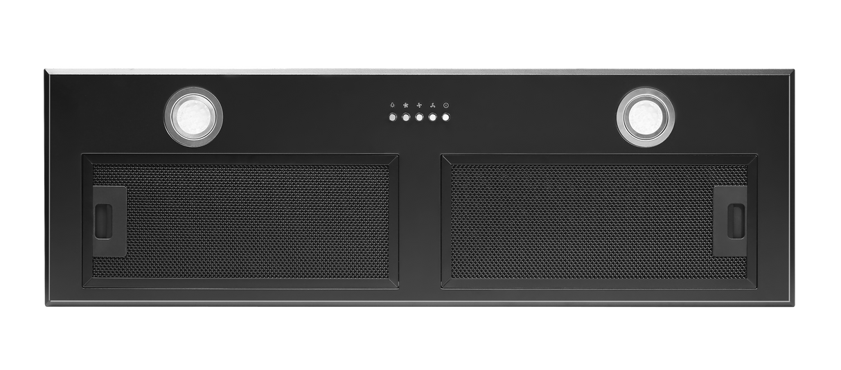 Concealed Black Rangehood - 900mm