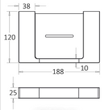 Ceram Soap Holder - Technical Drawing