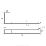 Ceram Towel Bar - Technical Drawing