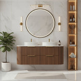 CETO ARTIS-D Wall Hung Vanity Walnut