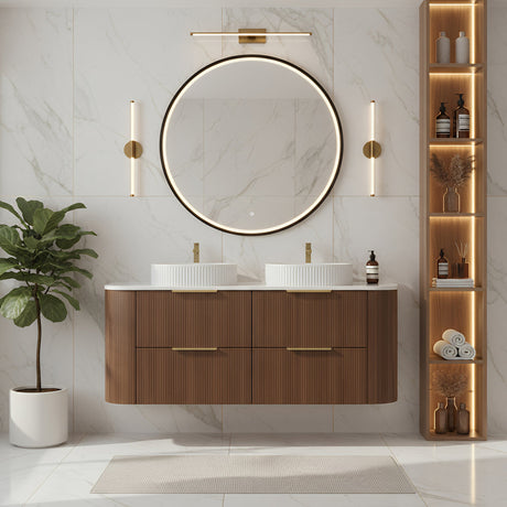 CETO ARTIS-D Wall Hung Vanity Walnut