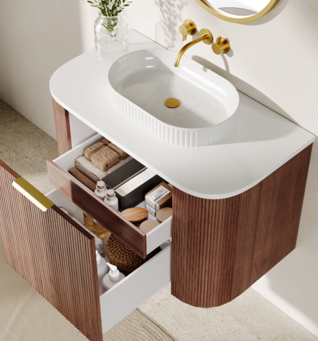 CETO ARTIS-S Wall Hung Vanity Walnut 