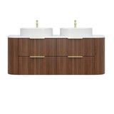 CETO ARTIS Wall Hung Vanity Walnut (All Sizes)