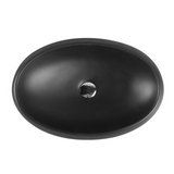 CHUR 33 Counter Top Basin - Matte Black (Oval: 610x410x150)