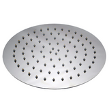 AQU Super Slim Round Rainfall Shower Head 250mm - Chrome