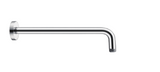 AQU Round Wall Straight Shower Arm 400mm - Chrome