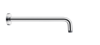 AQU Round Wall Straight Shower Arm 400mm - Chrome