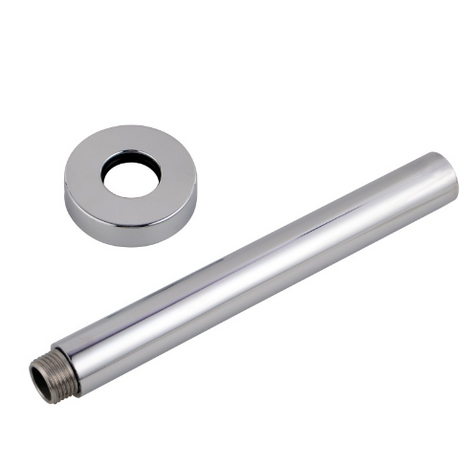AQU Round Ceiling Shower Arm 300mm - Chrome