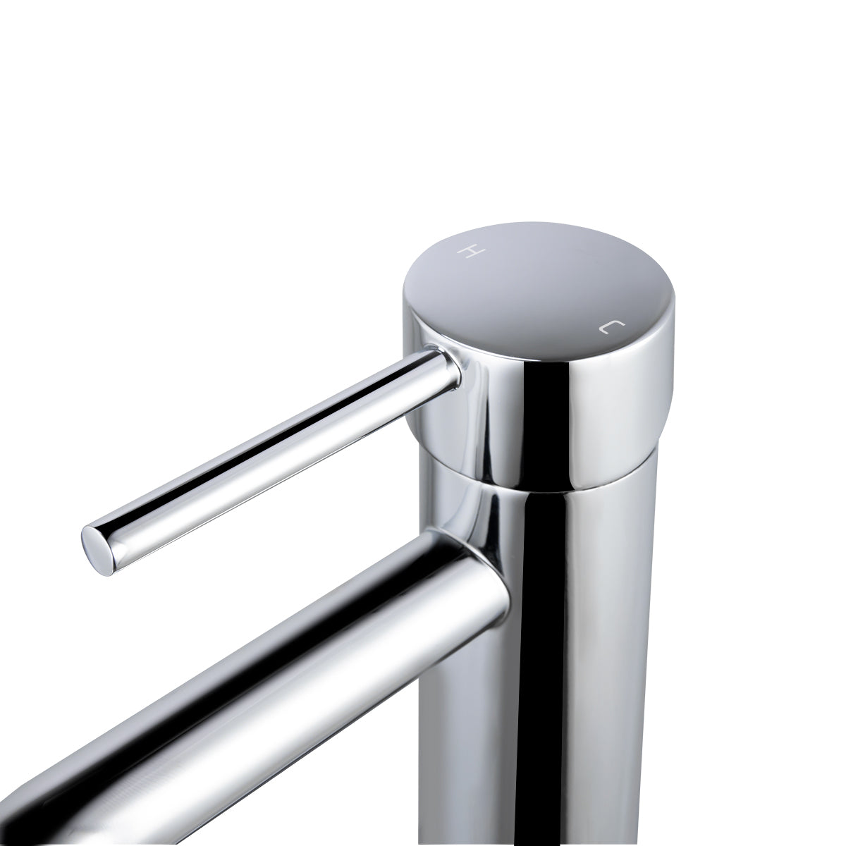 LUCID PIN Series Round Tall Basin Mixer - Chrome