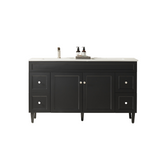 Harrington Floor PVC Cabinet Vanity 1500mm (Single Bowl/Double Bowl) (Matte Black)