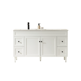 Harrington Floor PVC Cabinet Vanity 1500mm (Single Bowl/Double Bowl) (Matte White)