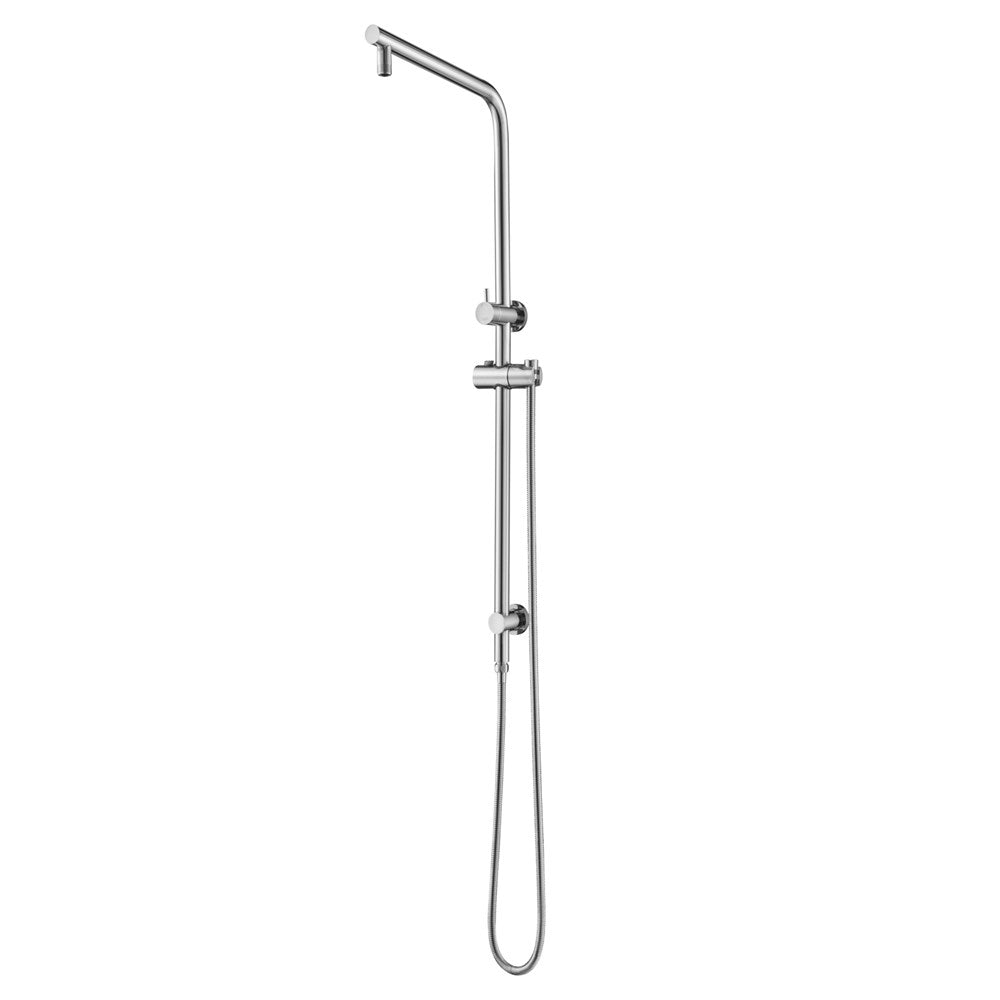 AQU Right Angle Round Top Inlet Shower Rail