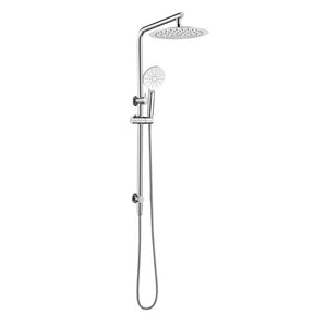 10'' Right Angle Round Shower Station Top Inlet - Chrome