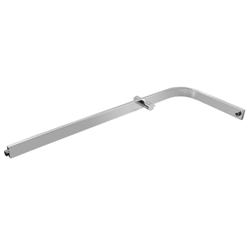AQU Square Shower Station Without Shower Head And Handheld Shower - Chrome
