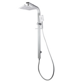 200mm Square Chrome Shower Station Top Inlet