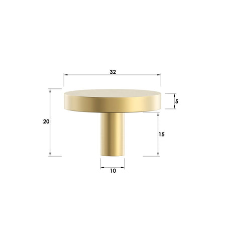 CHLOE - 32mm Handle (Premium Solid Brass Construction)