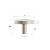 CHLOE - 32mm Handle (Premium Solid Brass Construction)