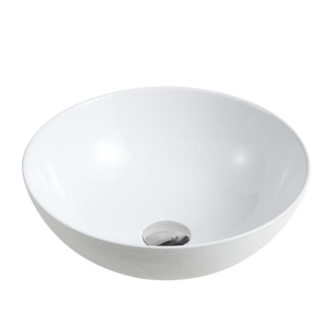 CHUR 03 Above Counter Round-edged Square Basin (Touchline White)