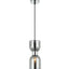 CLESSIDRA: Interior Mirror Finish Smokey Black / Opal Glass Ellipse Pendant Lights
