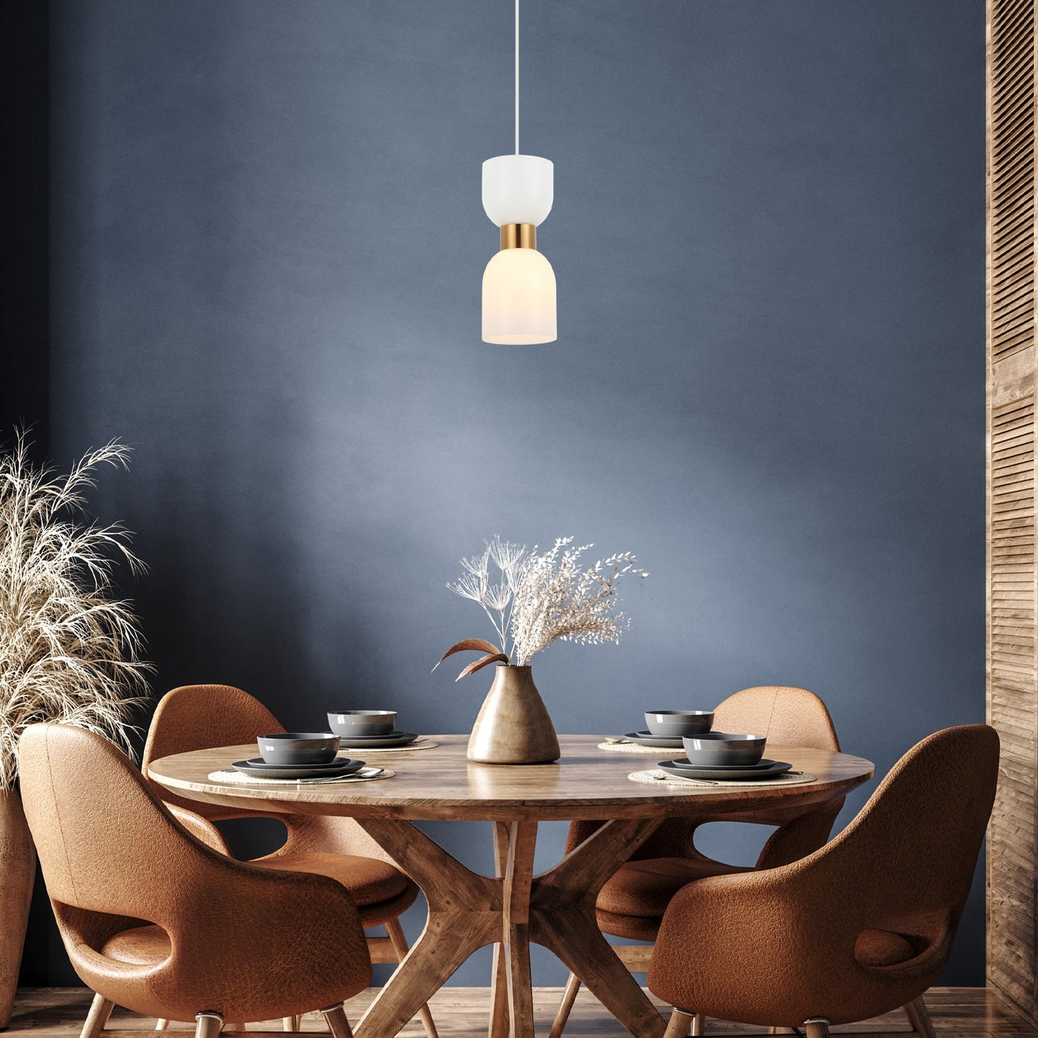 CLESSIDRA: Interior Mirror Finish Smokey Black / Opal Glass Ellipse Pendant Lights