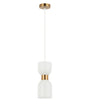 CLESSIDRA: Interior Mirror Finish Smokey Black / Opal Glass Ellipse Pendant Lights